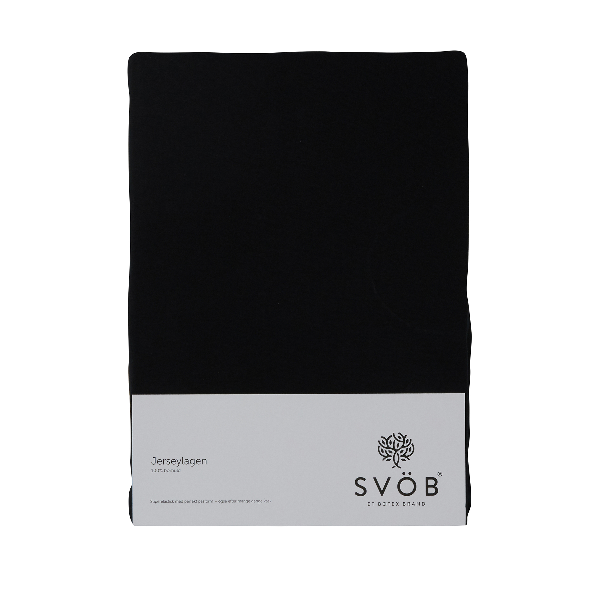 SVÖB Jerseylagen 160x200x35 cm, Sort