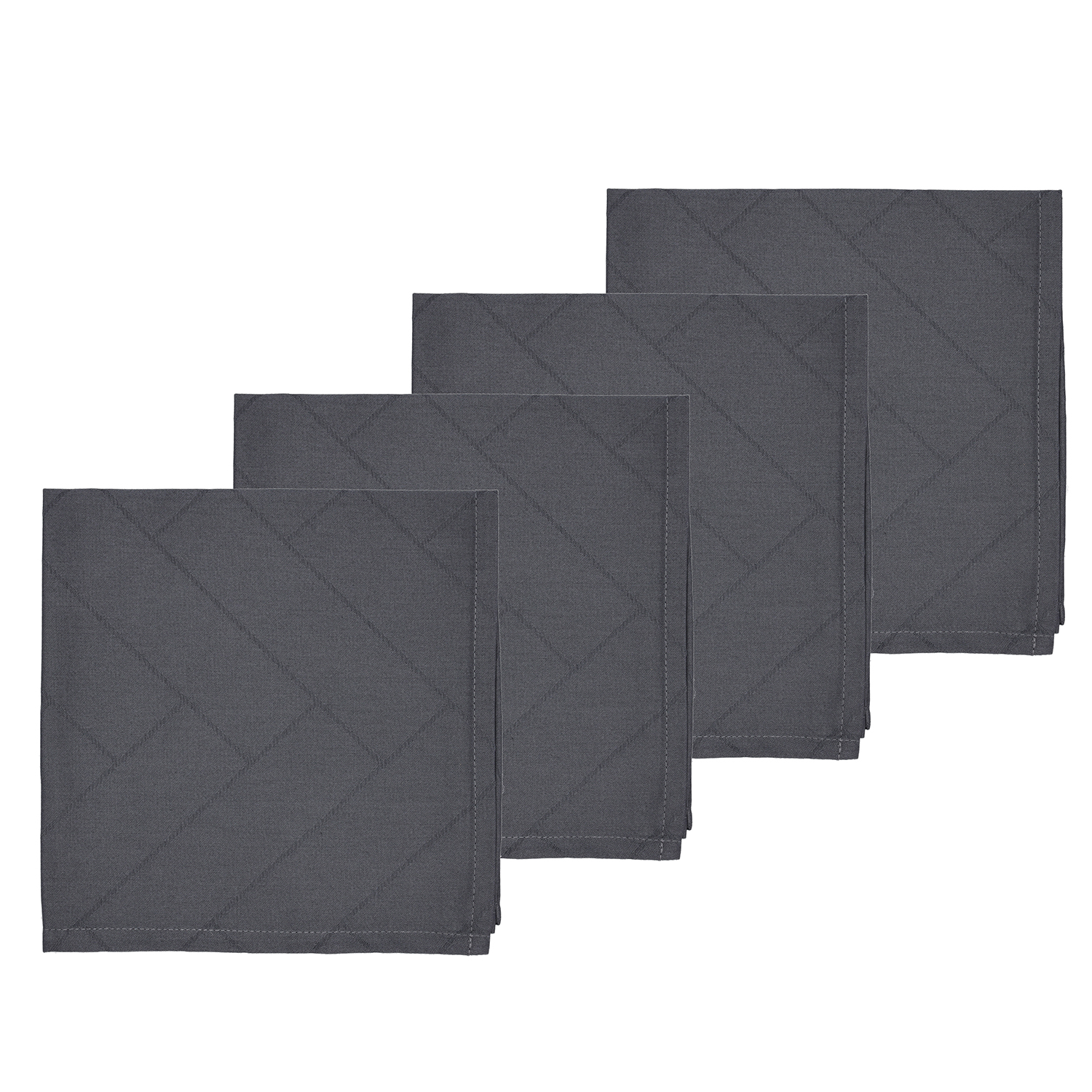 Södahl Stofserviet Damask Tiles 45x45 cm, Ash,