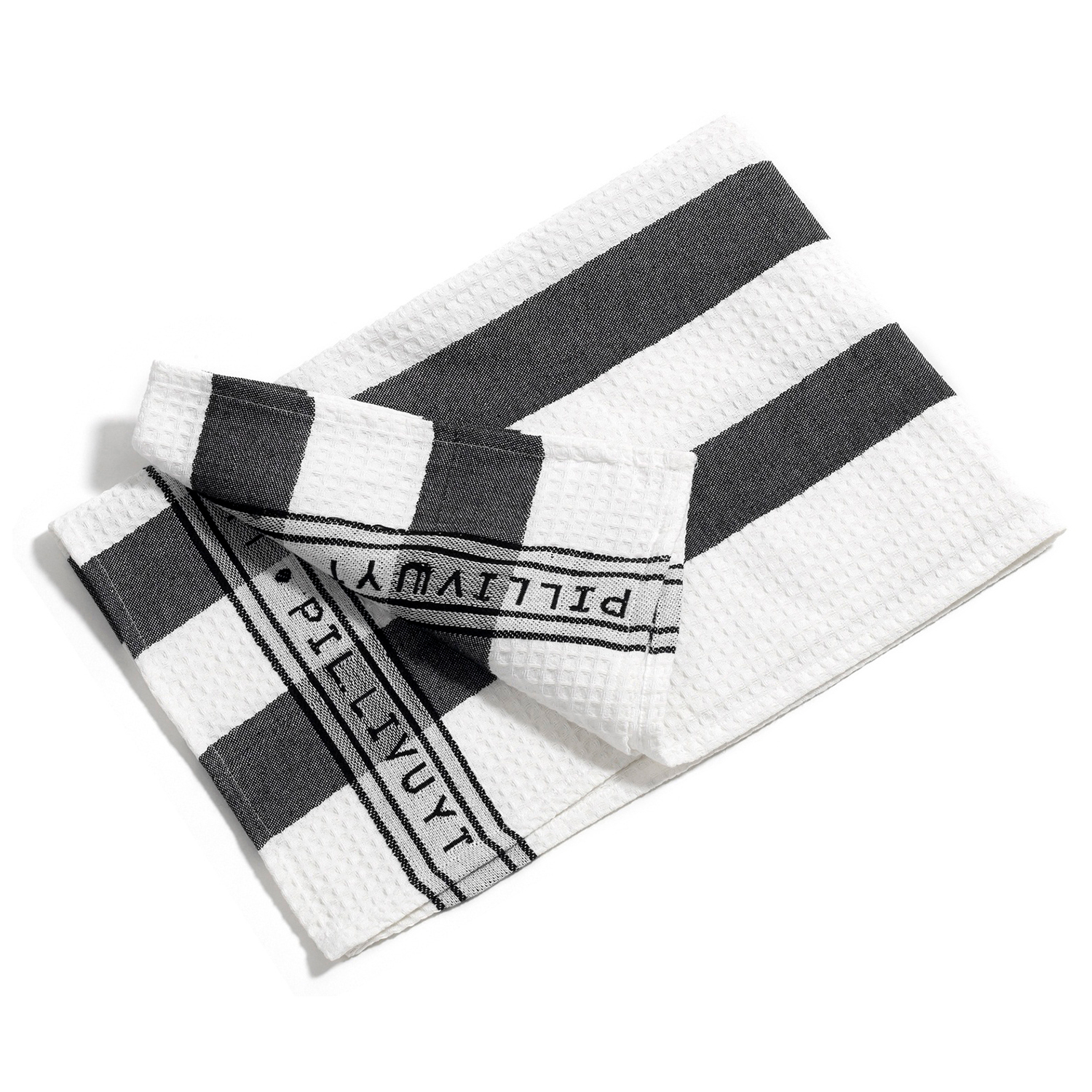Viskestykke Pillivuyt 60x90 cm, Hvid/sor