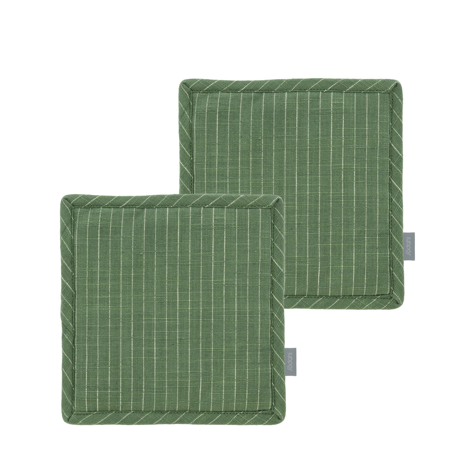 Södahl Grydelapper Line 20x20 cm, Green