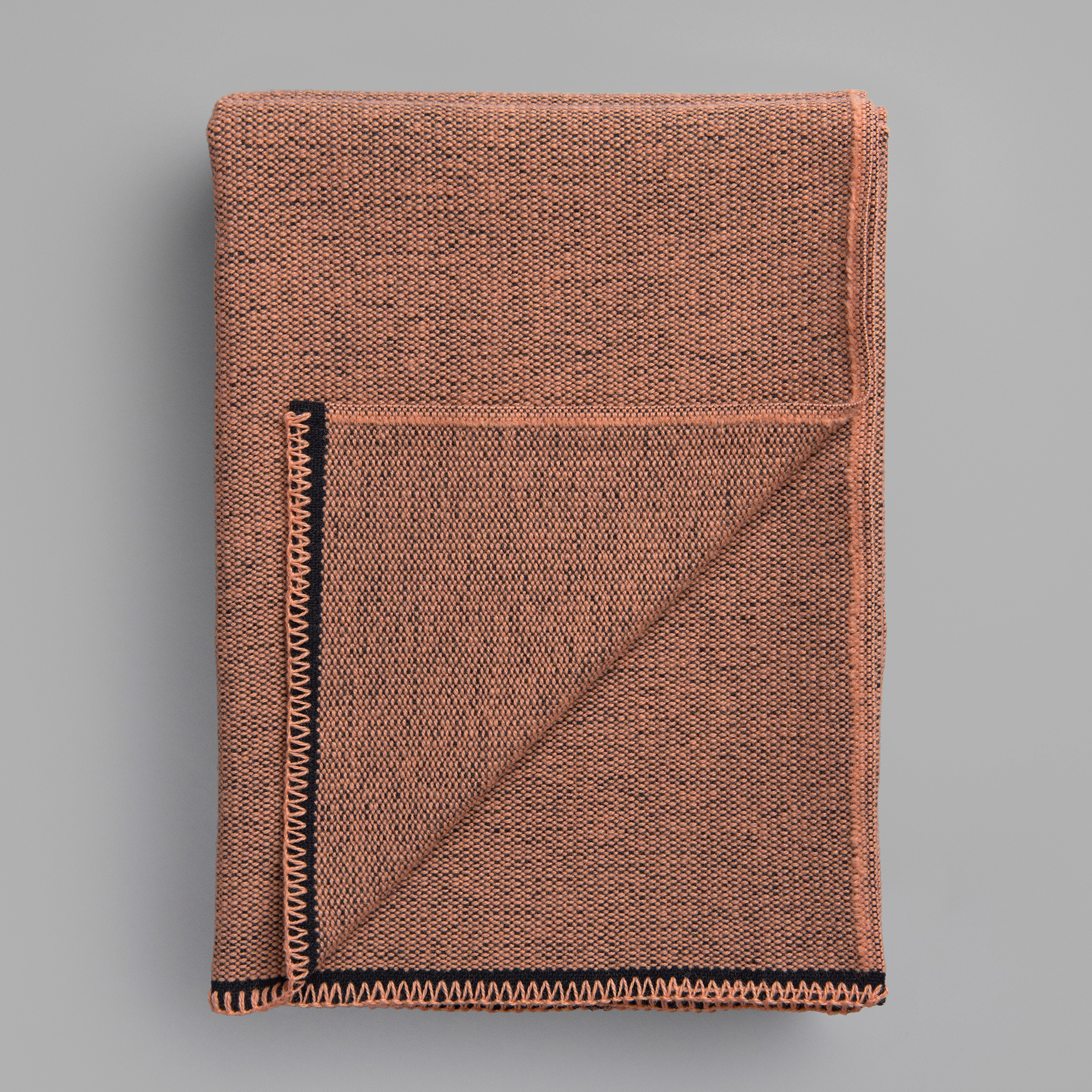 Røros Tweed Uldplaid Picnic 150x200 cm, Coral