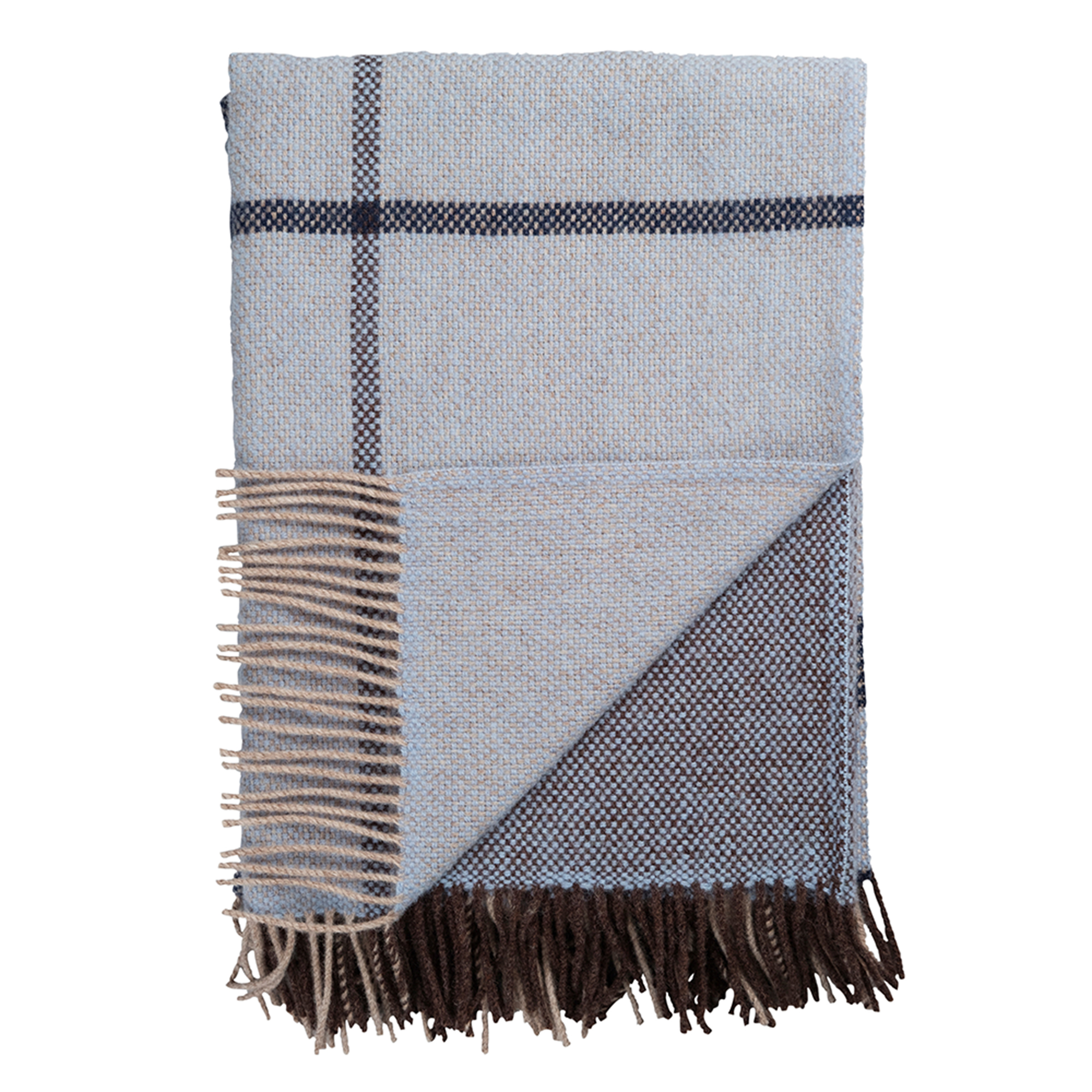 Røros Tweed Uldplaid Filos 145x220 cm, Blue