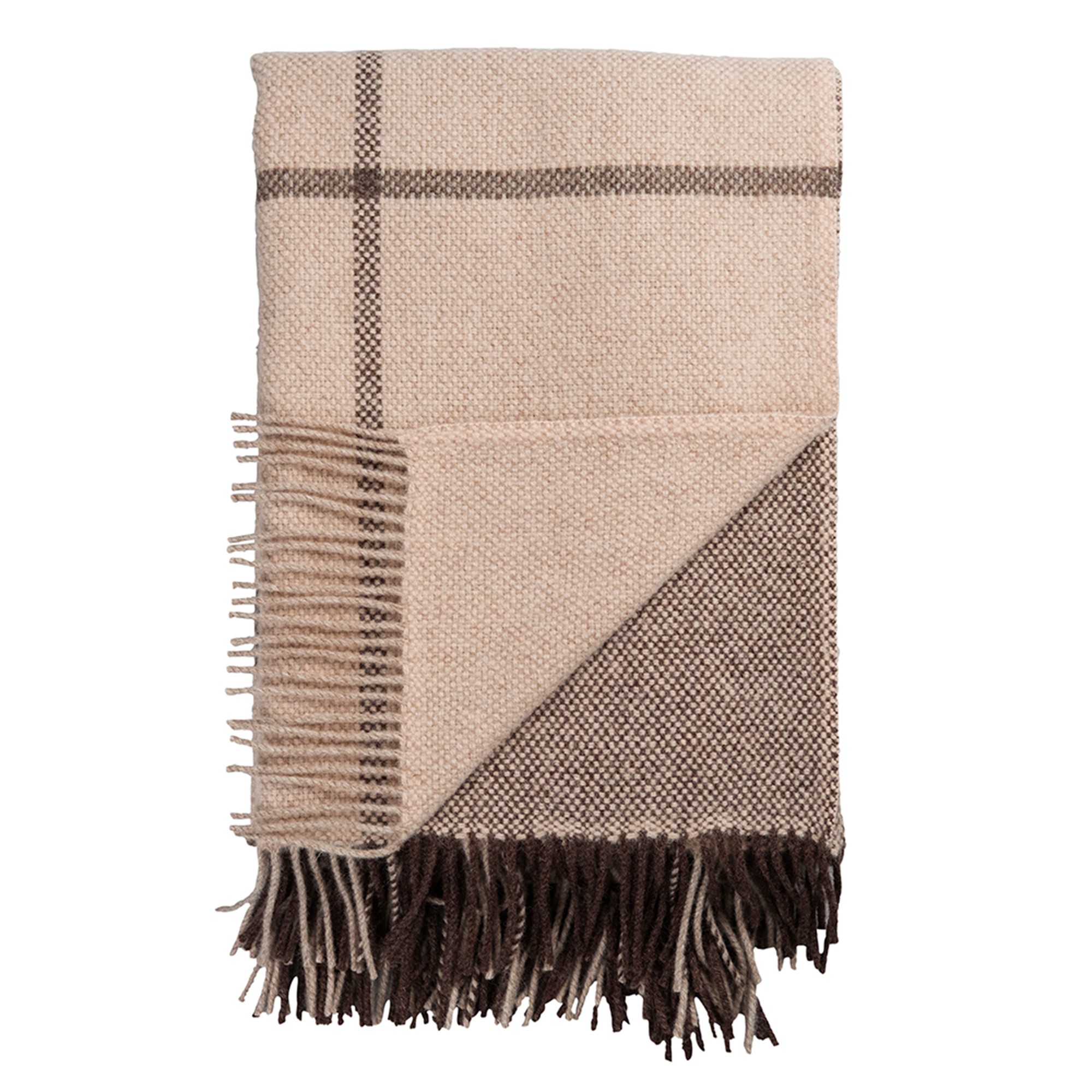 Røros Tweed Uldplaid Filos 145x220 cm, Brown