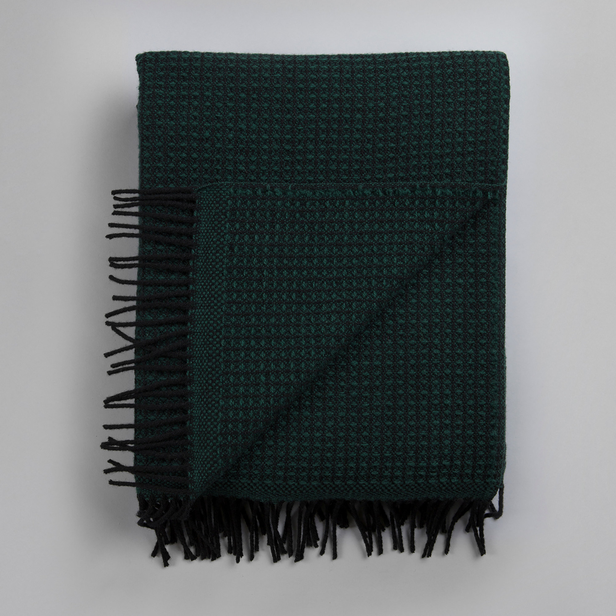 Røros Tweed Uldplaid Vega 150x210 cm, Dark Green