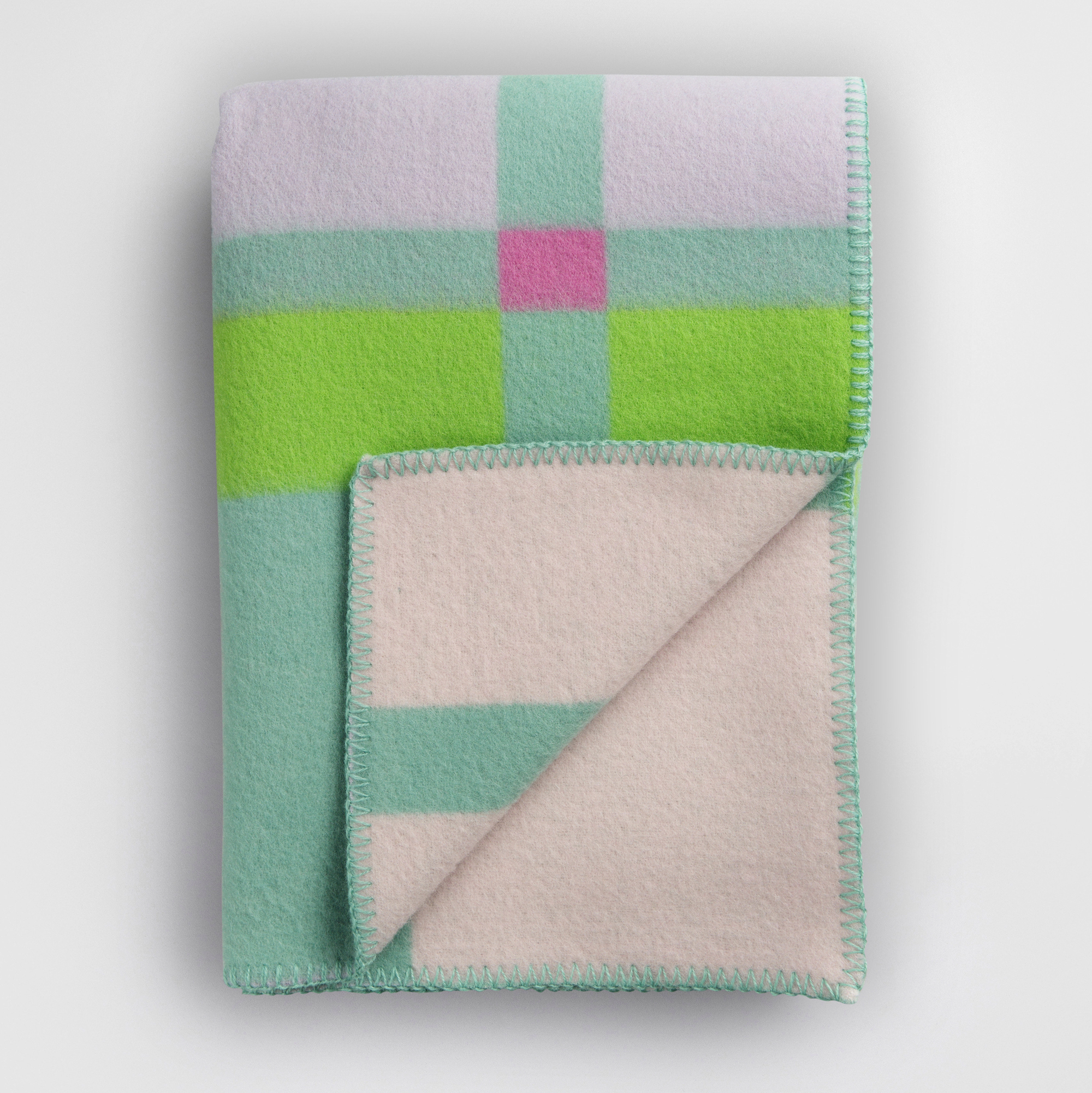 Røros Tweed Uldplaid City 135x200 cm, Mint