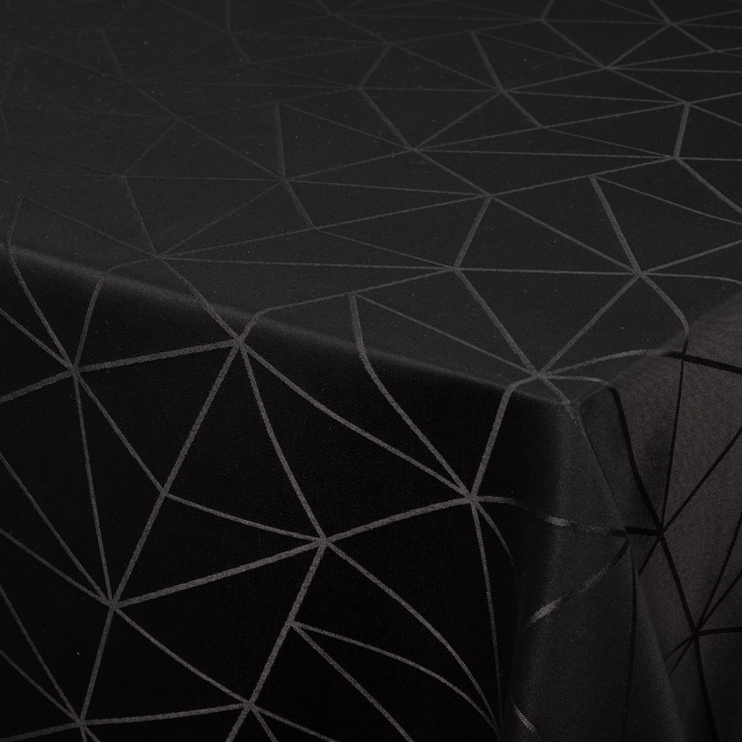 Engholm Damaskdug Tilde 140x220 cm, Sort