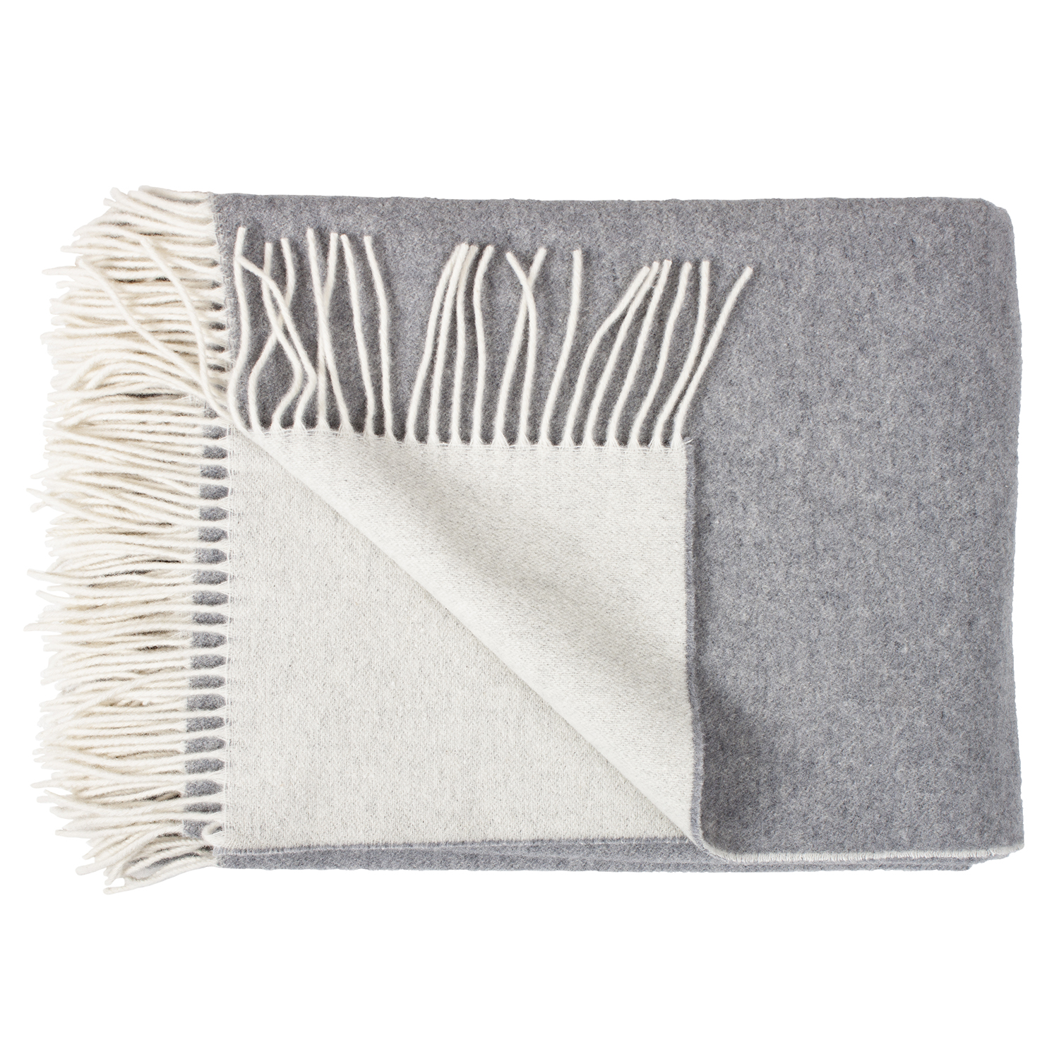 Arctic Uldplaid Smilla 130x190 cm, Grå/Beige