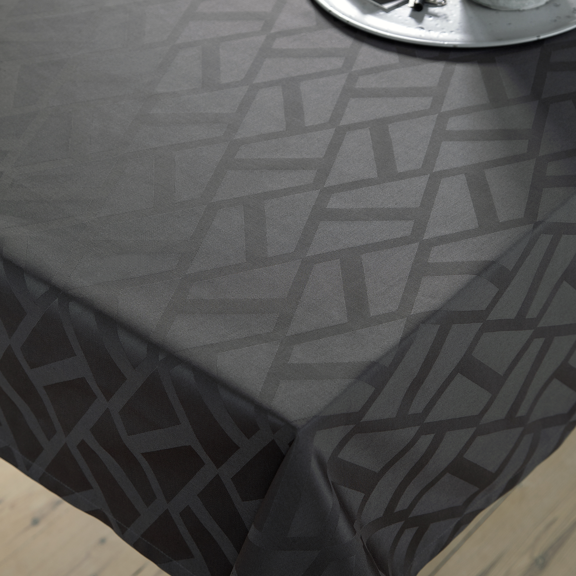 Compliments Stofserviet Damask Ice 45x45 cm, Mørk gr