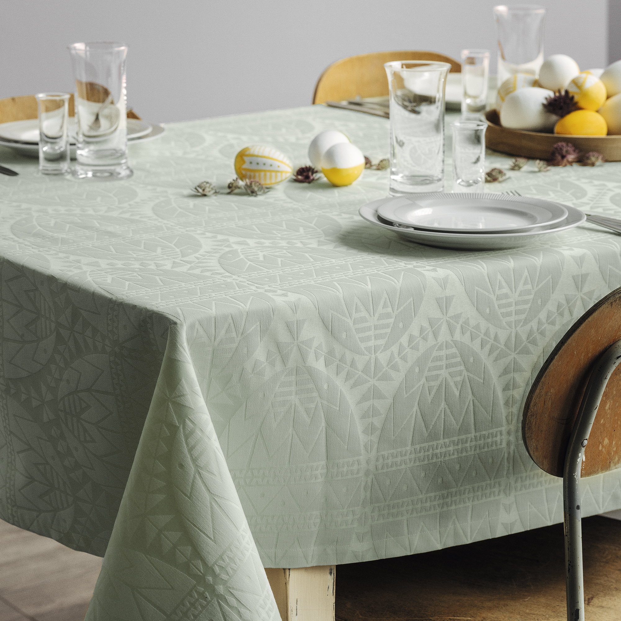 Rosendahl Damaskdug Easter 150x220 cm, Lysegrøn