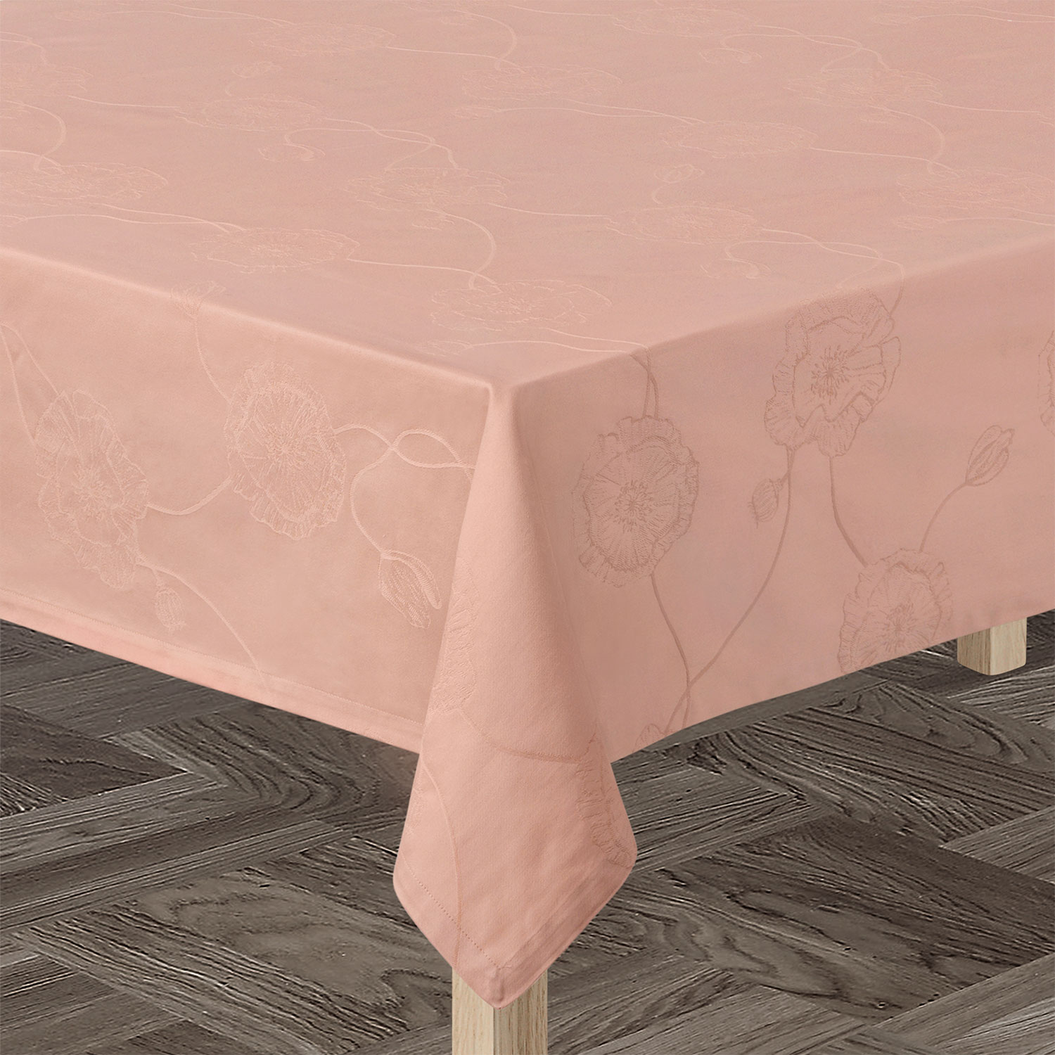 Kähler Damaskdug Poppy 150x220 cm, Nude