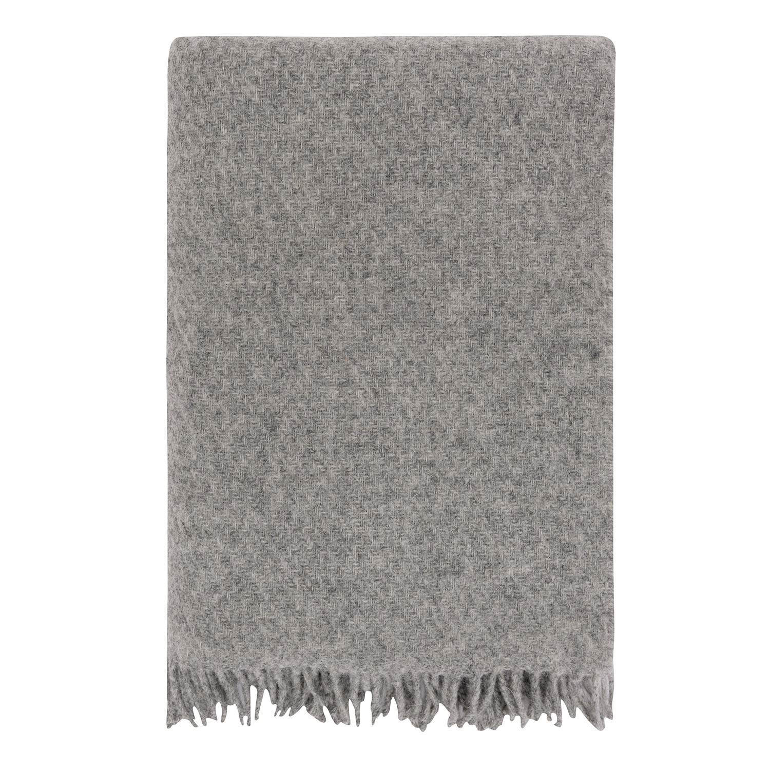 Høie Plaid Falketind 120x180 cm, Naturlig Grå