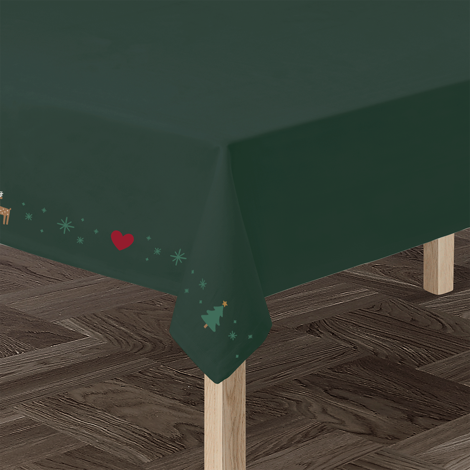 Juna Dug Christmas Fable 150x270 cm, Green