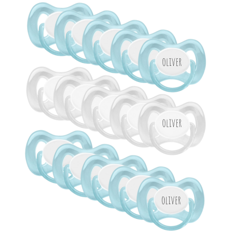 Mininor, Str. 2 (6+ Mdr.), Symmetrisk - Silikone, 15-pak