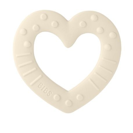 Bibs Baby Bitie, Bidering, Heart, Ivory