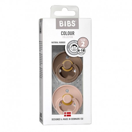 Bibs Colour - 2-pak, Str. 2 (6+ Mdr.), Rund - Latex