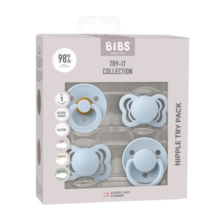 Bibs Try-it-collection, Str. 1 (0+ Mdr.), Baby Blue