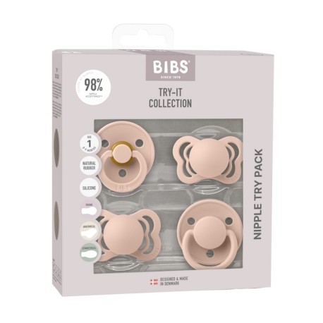 Bibs Try-it-collection, Str. 1 (0+ Mdr.), Blush