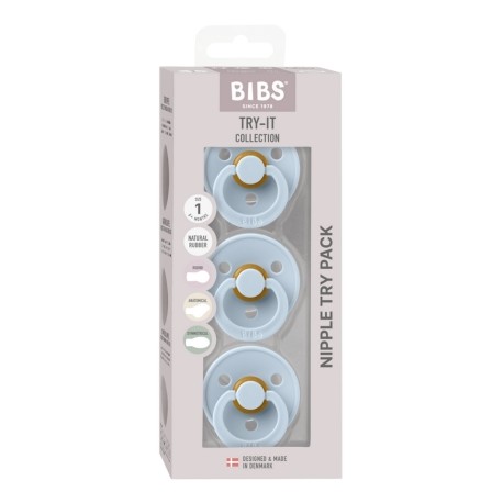Bibs Try-it Colour - 3 Pak, Str 1 (0-6 Mdr.)
