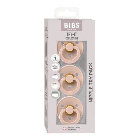 Bibs Try-it Colour - 3 Pak, Str 1 (0-6 Mdr.)