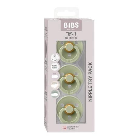 Bibs Try-it Colour - 3 Pak, Str 1 (0-6 Mdr.)