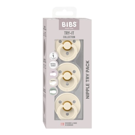 Bibs Try-it Colour - 3 Pak, Str 1 (0-6 Mdr.)