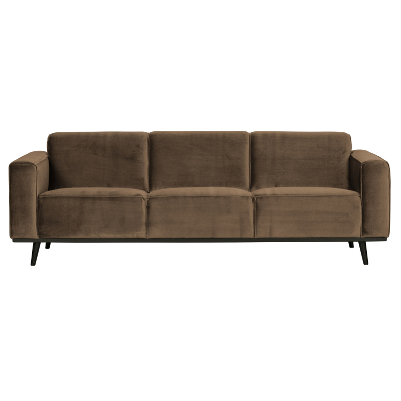 Statement 3-pers Sofa 230 cm Velour - Taupe