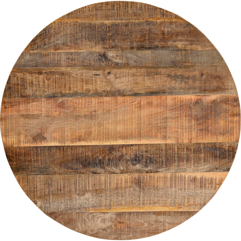 Clint bordplade i rustikt mangotræ - Ø70 cm