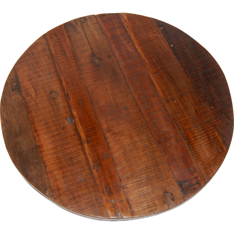 Amadeus cafébordplade i genbrugstræ - Ø70 cm
