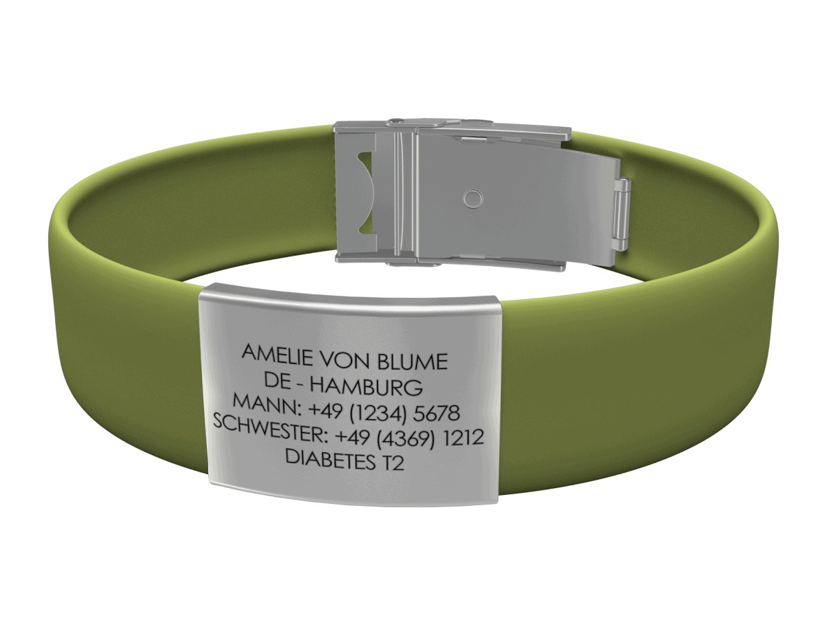 DJUVA Beat ID armbånd med gråt skilt - Amazon (Betalt via Amazon)