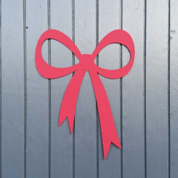 Stor jule sløjfe i filt | 55 cm