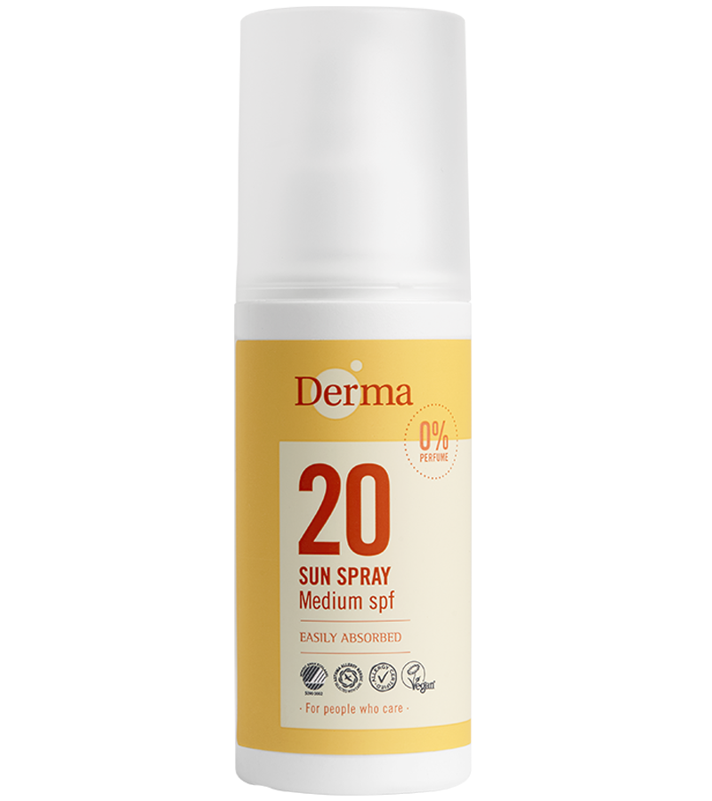 Derma Solspray SPF20 (150 ml) - Vandfast solcreme