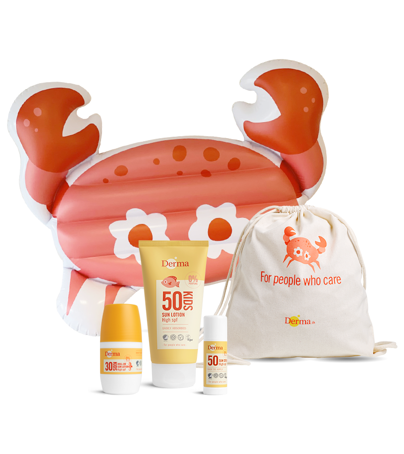 Derma KIDS SUN KIT - med badedyr - Vandfast solcreme