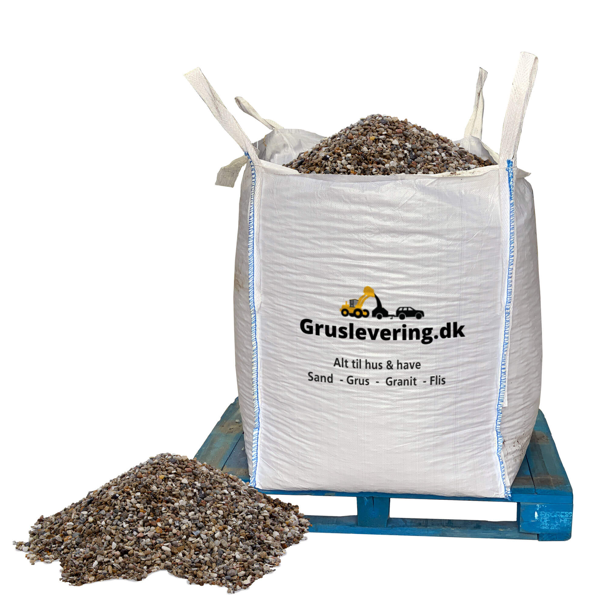 Blandede perlesten 4-8 mm