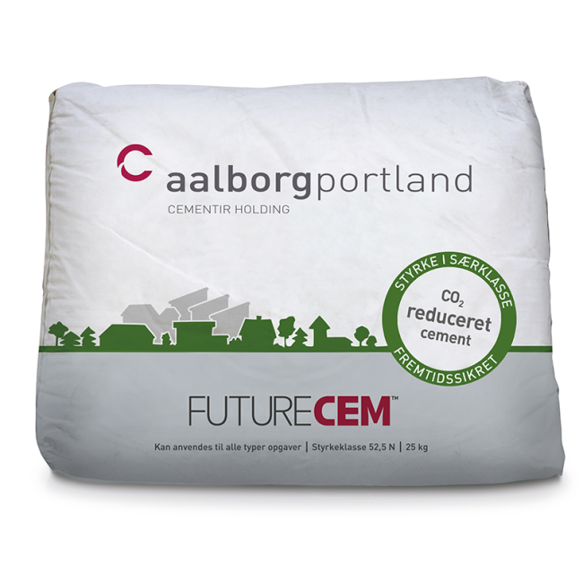 FUTURECEMÂ® Cement 52,5N - COâ-reduceret højstyrkecement, 42 x 25 kg (1050 kg)