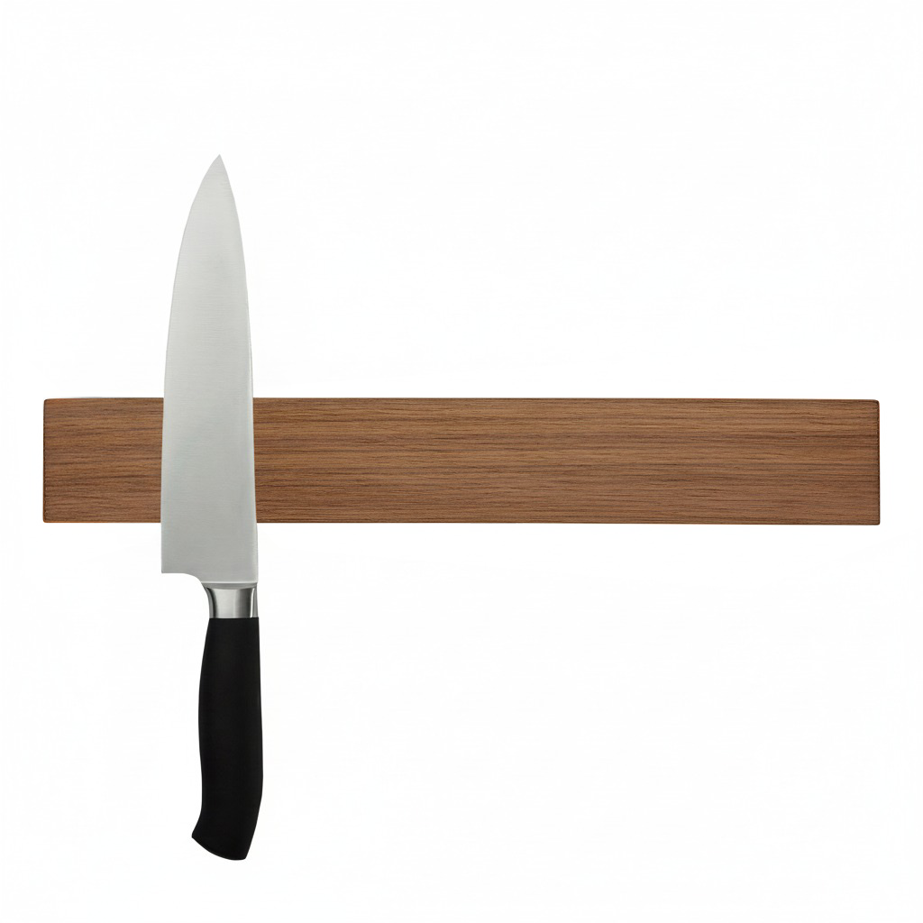 Knivmagnet i mørk eg