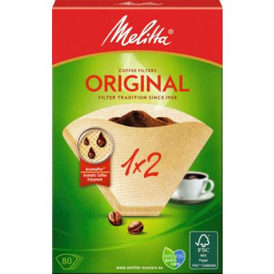 Melitta Original Kaffefilter 1x2 ubleget