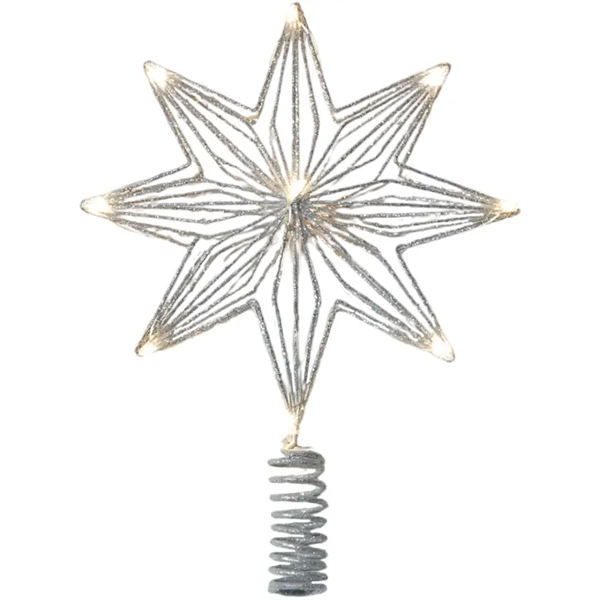 Sirius Chloe Topstjerne med lys - Sølv