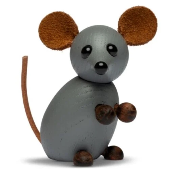 Spring Copenhagen Gårdmusen - Grå . 6,7 cm