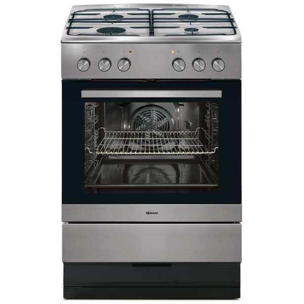 Gram komfur gas GK5610-90X med elektrisk ovn - stål