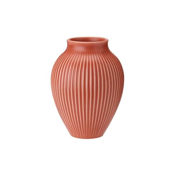 Knabstrup Vase - Ripple Coral - 12,5 cm