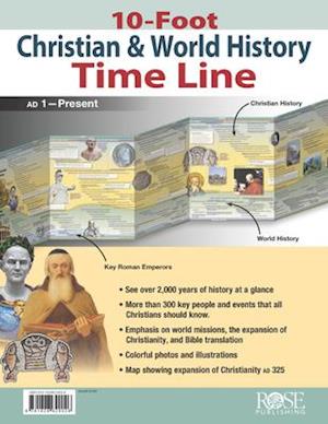 '10-Foot Christian & World Hist Time Line' - Rose Publishing - Bog