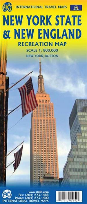 'New York State and New England Recreation Map, International Travel Maps' - ITM Publications - Bog