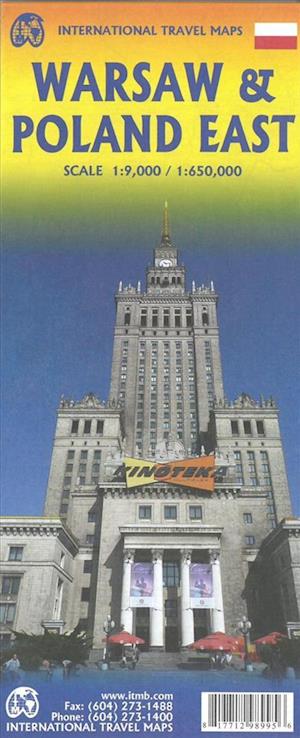 'Warsaw & Poland East Travel Reference Map' - ITM Publications - Bog