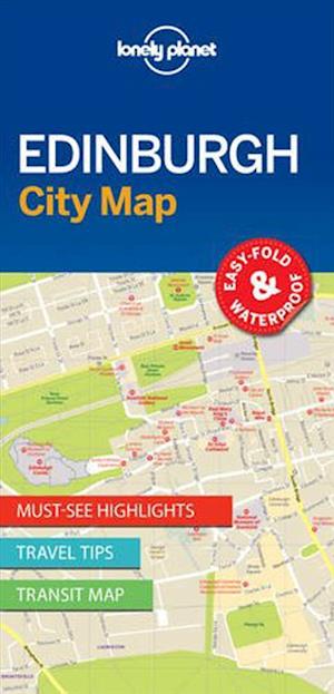 'Edinburgh City Map' - Lonely Planet - Bog