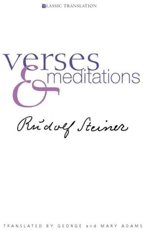 'Verses and Meditations' - Rudolf Steiner - Bog