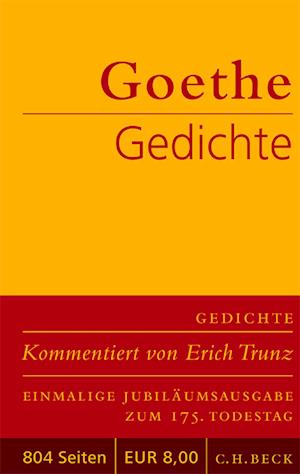 'Gedichte' - Johann Wolfgang von Goethe - Bog