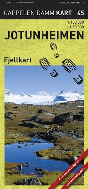 'Jotunheimen fjellkart 1:100.000/1:50 000' - CK 45 Jotunheimen - Bog