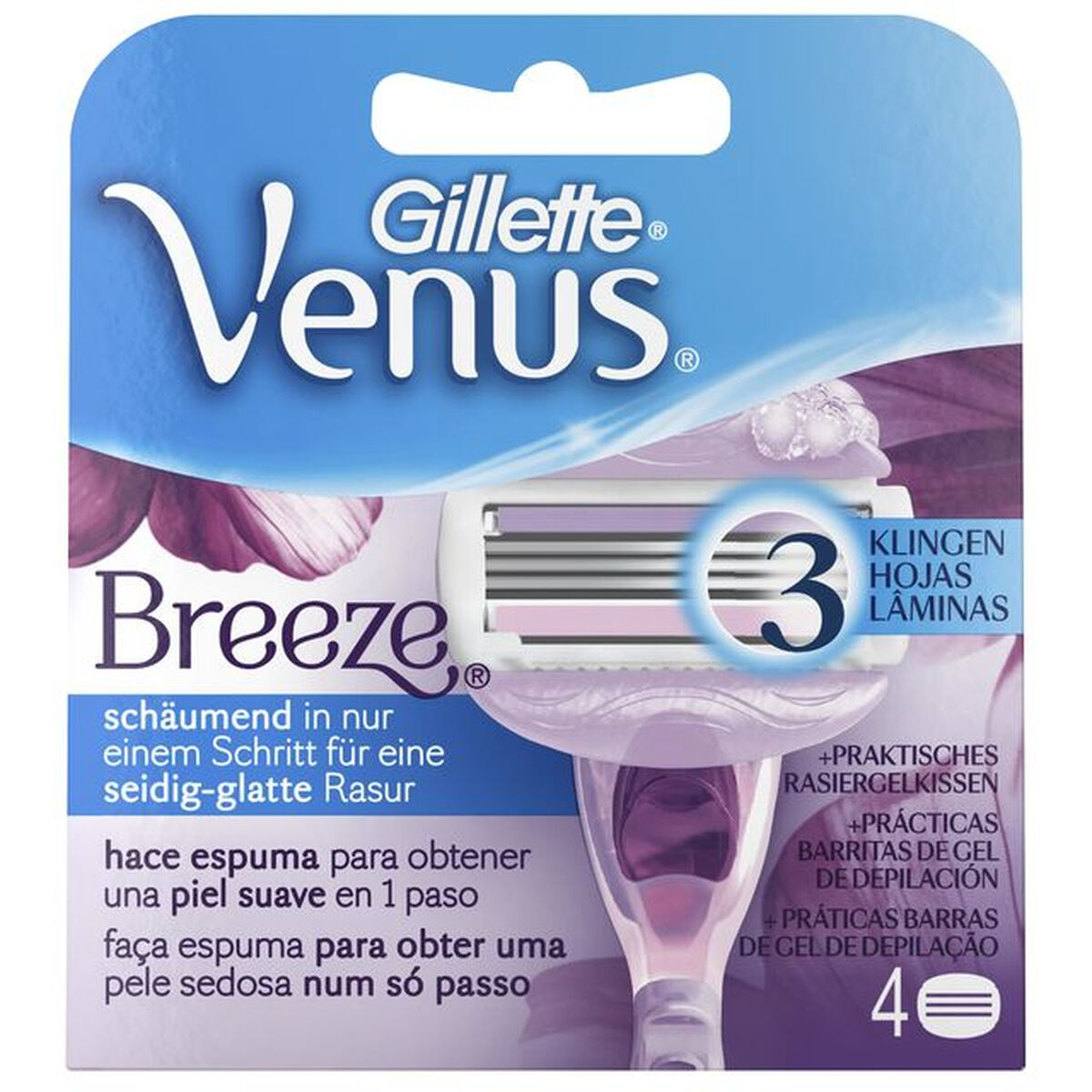 udskiftningsblade til Gillette Venus Breeze (4 enheder)
