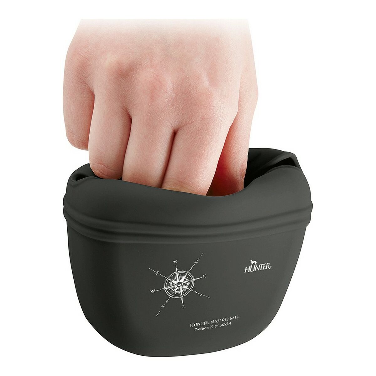 Tasker Hunter Lugo Antracit Silikone 5 x 11 x 13 cm Lomme