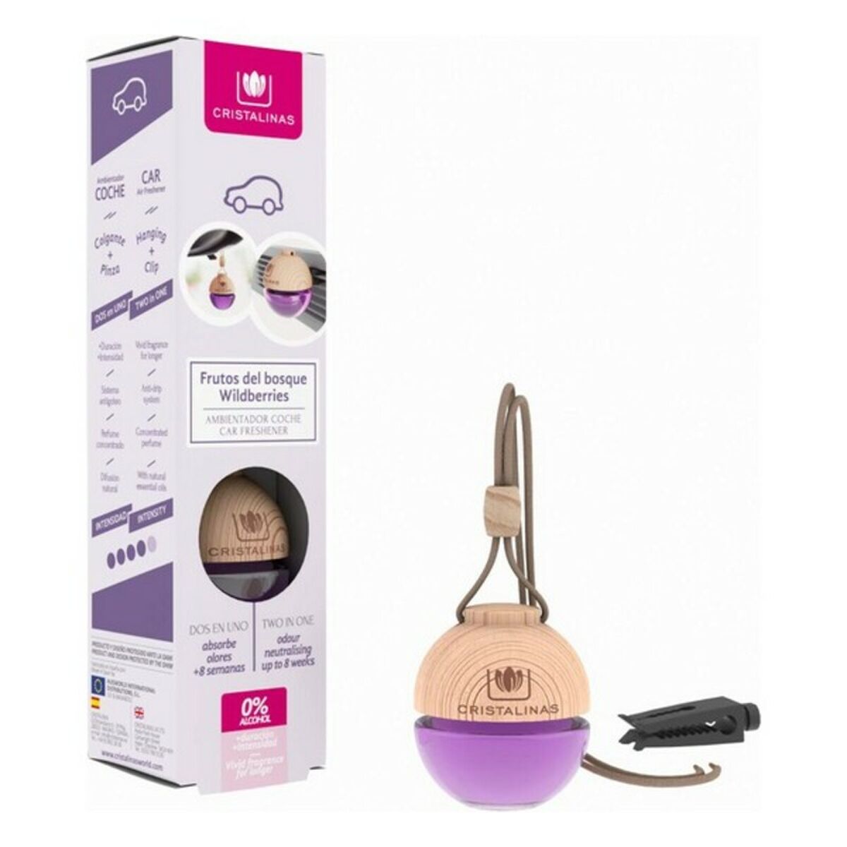 Luftfrisker til Bilen Cristalinas Skovfrugter (6 ml)